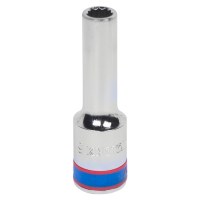 Головка торцевая глубокая двенадцатигранная 1/2", 9 мм KING TONY 423009M Головка торцевая глубокая двенадцатигранная 1/2", 9 мм KING TONY 423009M