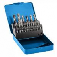 HOEGERT Набор сверл по бетону, дереву и металлу 18шт.       Сверла  HSS: 6 шт - 3,4,5,6,8,10мм, , кованые,  DIN 338, 118°                                                                                                           Сверла по дереву : 6 шт - 3