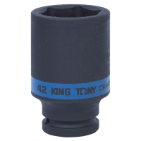 Головка торцевая ударная глубокая шестигранная 3/4", 42 мм KING TONY 643542M Головка торцевая ударная глубокая шестигранная 3/4", 42 мм KING TONY 643542M