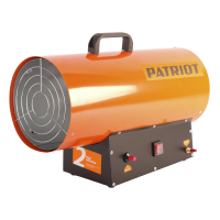 Калорифер газовый PATRIOT GS 30, 30 кВт, 650 мᵌ/ч, пьезо поджиг, редуктор, шланг.