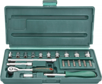 Jonnesway S04H2721S Набор головок торцевых 1/4"DR, 4-13 мм, 21 предмет