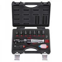 4118-3 1/2" Пневмотрещотка F-82443, с набором ударных головок 10-17мм в кейсе 11пр.