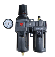 KraftWell KRW-FRL12C Фильтр-влагоотделитель с редуктором и лубрикатором, 1/2"