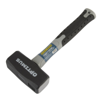 OPTIMUS-H208150 Кувалда с фибергласовой рукояткой 1500 г OPTIMUS-H208150 Кувалда с фибергласовой рукояткой 1500 г