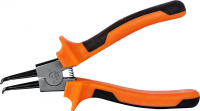 Ombra 440407 Щипцы загнутые 90°  для стопорных колец с двухкомпонентными рукоятками, разжим, 180 мм, 5-32 мм