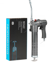 Шприц плунжерный пневматический для густой смазки, 400 мл, с поворотом рукоятки NORDBERG NO3402