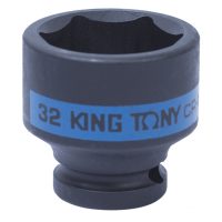 Головка торцевая ударная шестигранная 1/2", 32 мм KING TONY 453532M Головка торцевая ударная шестигранная 1/2", 32 мм KING TONY 453532M