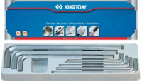 Набор Г-образных шестигранников 8 предметов KING TONY 20208SR01 Набор Г-образных шестигранников 8 предметов KING TONY 20208SR01
