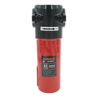 HRS-MFB2500I Фильтр магистральный; Производительность: 2500 л/мин; Максимальное давление: 16 бар; Фильтрация твердых частиц: 1 мкм; Остаточное содержание масла: 0.1 мг/м3; Соединение: G 1 "