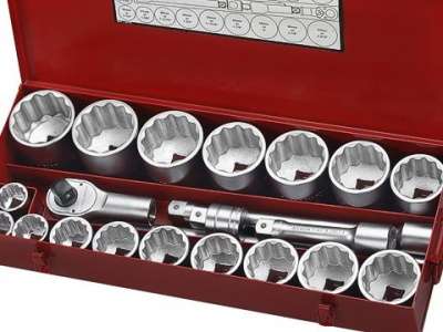 8211S 1" Набор дюймового инструмента 12-гр. 21пр.