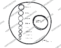 Ремкомплект (прокладки) для NORDBERG 2379 Ремкомплект (прокладки) для NORDBERG 2379