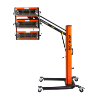 WDK-3W Трехкассетная мобильная ИК сушка на пантографической стойке