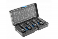 Торцевые головки, ударные TORX,  8 шт.: T30, T40, T45, T50, T55, T60, T70, T80, 1/2″, CrMo