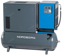 Компрессор винтовой, 15 кВт, 2250 л/мин, 10 бар, ресивер 500 л NORDBERG NCS500/2250-10