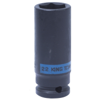 Головка торцевая ударная глубокая шестигранная 1/2", 22 мм KING TONY 443522M Головка торцевая ударная глубокая шестигранная 1/2", 22 мм KING TONY 443522M
