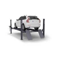 Четырехстоечный электрогидравлический подъемник ПГА-5000/4 Серый Красный Синий