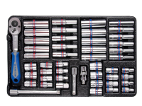 Набор торцевых головок 1/4 с принадлежностями, ложемент, 48 предметов KING TONY 9-2548CR Набор торцевых головок 1/4 с принадлежностями, ложемент, 48 предметов KING TONY 9-2548CR