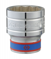 Головка торцевая стандартная двенадцатигранная 1/2", 27 мм KING TONY 433027M Головка торцевая стандартная двенадцатигранная 1/2", 27 мм KING TONY 433027M