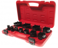 Набор головок зубчатых 1/2" внешние 11 предметов в кейсе JTC Набор головок зубчатых 1/2" внешние 11 предметов в кейсе JTC