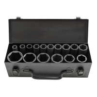 CS122316 Набор длинных ударных головок 1/2"  10-36 мм.