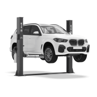 Двухстоечный электрогидравлический подъемник ПГА-4000-НС Синий RAL5017