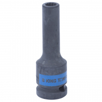 Головка торцевая ударная глубокая двенадцатигранная 1/2", 8 мм KING TONY 443008M