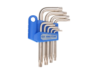 Набор Г-образных TORX, с отверстием, 9 предметов KING TONY 20409PR Набор Г-образных TORX, с отверстием, 9 предметов KING TONY 20409PR