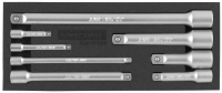 Jonnesway S24H5108S Набор удлинителей 1/4", 3/8", 1/2"DR, 50-250 мм, 8 предметов