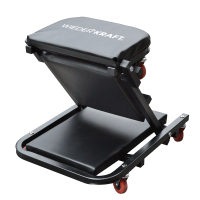 WDK-86044  Лежак ремонтный подкатной на 8-ми колёсах, складной, металлическая основа, порол. матрац