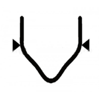 RedHotDot Скоба с внешним углом надрезанная, 0.8 мм, 100 шт. RedHotDot Скоба с внешним углом надрезанная, 0.8 мм, 100 шт.