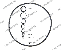 Запчасть ремкомплект (прокладки) для 2379 (c 2018) NORDBERG 2379#RK(2018)