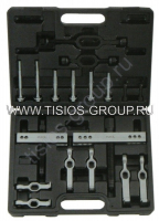 Съемник подшипников 2 прямых захвата 60-140мм 18пр. в кейсе 666A03 "FORCE" Съемник подшипников 2 прямых захвата 60-140мм 18пр. в кейсе 666A03 "FORCE"