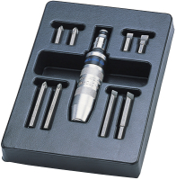 KING TONY Набор отвертка ударная 5/16" с принадлежностями, ложемент, 6 предметов KING TONY Набор отвертка ударная 5/16" с принадлежностями, ложемент, 6 предметов
