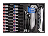 Набор торцевых насадок, шестигранники Г-образные и разрезные ключи, 31 предмет king tony 9-90131m Набор торцевых насадок, шестигранники Г-образные и разрезные ключи, 31 предмет king tony 9-90131m