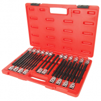 Набор бит-головок 1/2" 6-ти гранных HEX H5-H12,TORX T40-T70, SPLINE M8-M10,RM8-RM14 22 предмета JTC