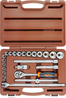 Ombra 911224 Набор головок торцевых с аксессуарами 1/2"DR, 8-32 мм, 24 предмета