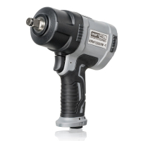KraftWell KRW1500IW-T Гайковерт пневматический ударный 1/2" с комплектом ударных головок, 1500 Нм