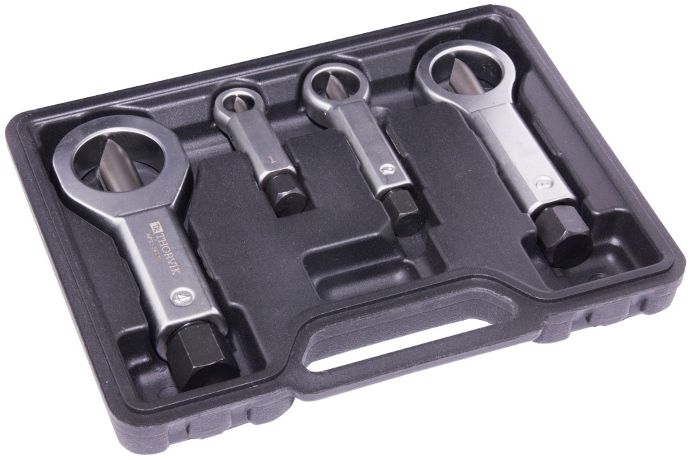 Thorvik NSS5 Набор гайколомов, 9-36 мм, 4 предмета Thorvik NSS5 Набор гайколомов, 9-36 мм, 4 предмета