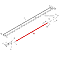 Трубка концевика верхней планки V2-4L, V2-4LH, V2-4LB, V2-5.5L