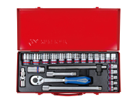 Набор торцевых головок с принадлежностями 1/2 двенадцатигранные, 24 предмета KING TONY 4028SR Набор торцевых головок с принадлежностями 1/2 двенадцатигранные, 24 предмета KING TONY 4028SR