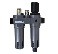 KraftWell KRW-DFC14 Фильтр-влагоотделитель с редуктором и лубрикатором, 1/4"