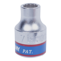 Головка торцевая стандартная двенадцатигранная 3/8", 7 мм KING TONY 333007M Головка торцевая стандартная двенадцатигранная 3/8", 7 мм KING TONY 333007M