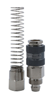 KraftWell KRW-QCS1014F БРС "мама" c пружиной для шланга 10*15 мм, 1 шт