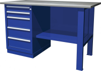 Ombra OWB1-50 Верстак с одной тумбой, тумба с 5 ящиками, 1390х686х820 мм Ombra OWB1-50 Верстак с одной тумбой, тумба с 5 ящиками, 1390х686х820 мм