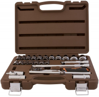 Ombra 911225 Набор головок торцевых с аксессуарами 1/2"DR, 8-32 мм, 25 предметов