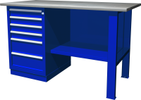 Ombra OWB1-60 Верстак с одной тумбой, тумба с 6 ящиками, 1390х686х820 мм Ombra OWB1-60 Верстак с одной тумбой, тумба с 6 ящиками, 1390х686х820 мм