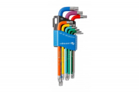 Набор Г-образных удлиненных ключей TORX с цветной маркировкой, Т10-Т50, 9 шт.