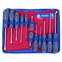 Набор отверток в футляре на молнии, 12 предметов МАСТАК 04-12Z Набор отверток в футляре на молнии, 12 предметов МАСТАК 04-12Z