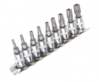 Набор бит-головок 1/4" TORX 5-ти гранных TS10H-TS50H 9 предметов JTC Набор бит-головок 1/4" TORX 5-ти гранных TS10H-TS50H 9 предметов JTC