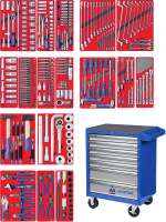 Набор инструментов "ЭКСПЕРТ" в синей тележке, 323 предмета МАСТАК 52-06323B Набор инструментов "ЭКСПЕРТ" в синей тележке, 323 предмета МАСТАК 52-06323B